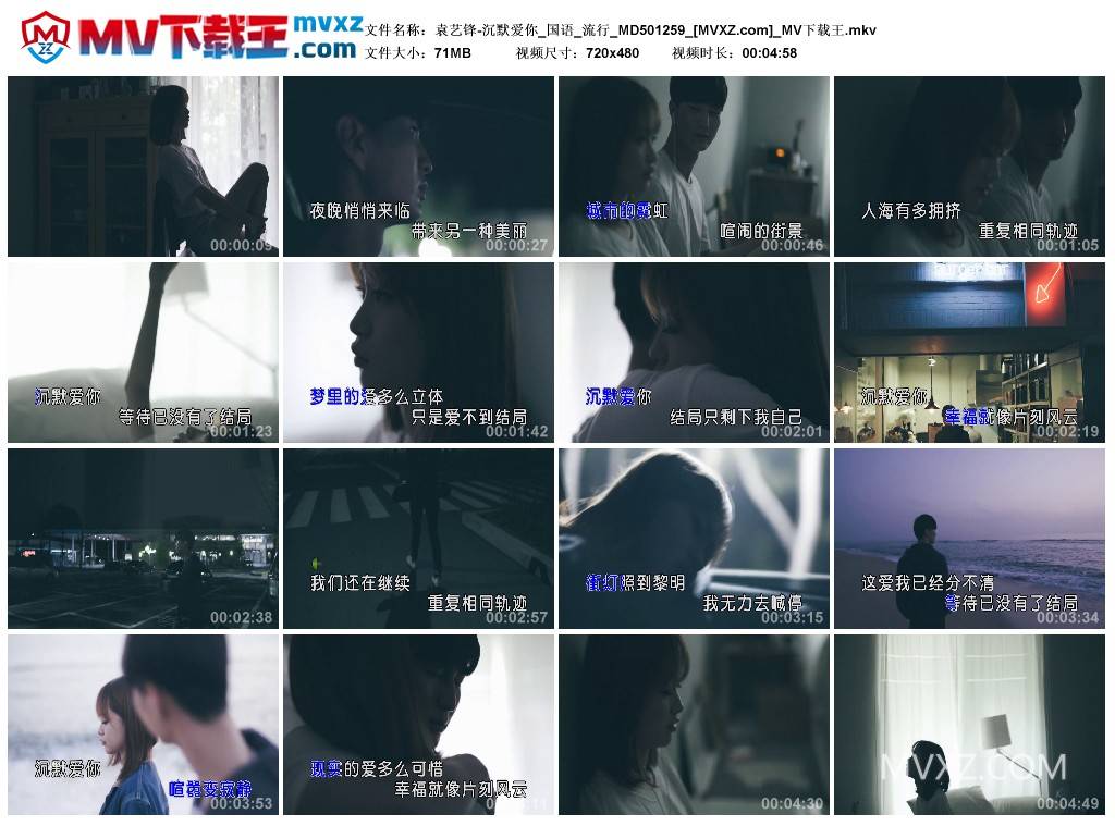 袁艺锋-沉默爱你_国语_流行_MD501259